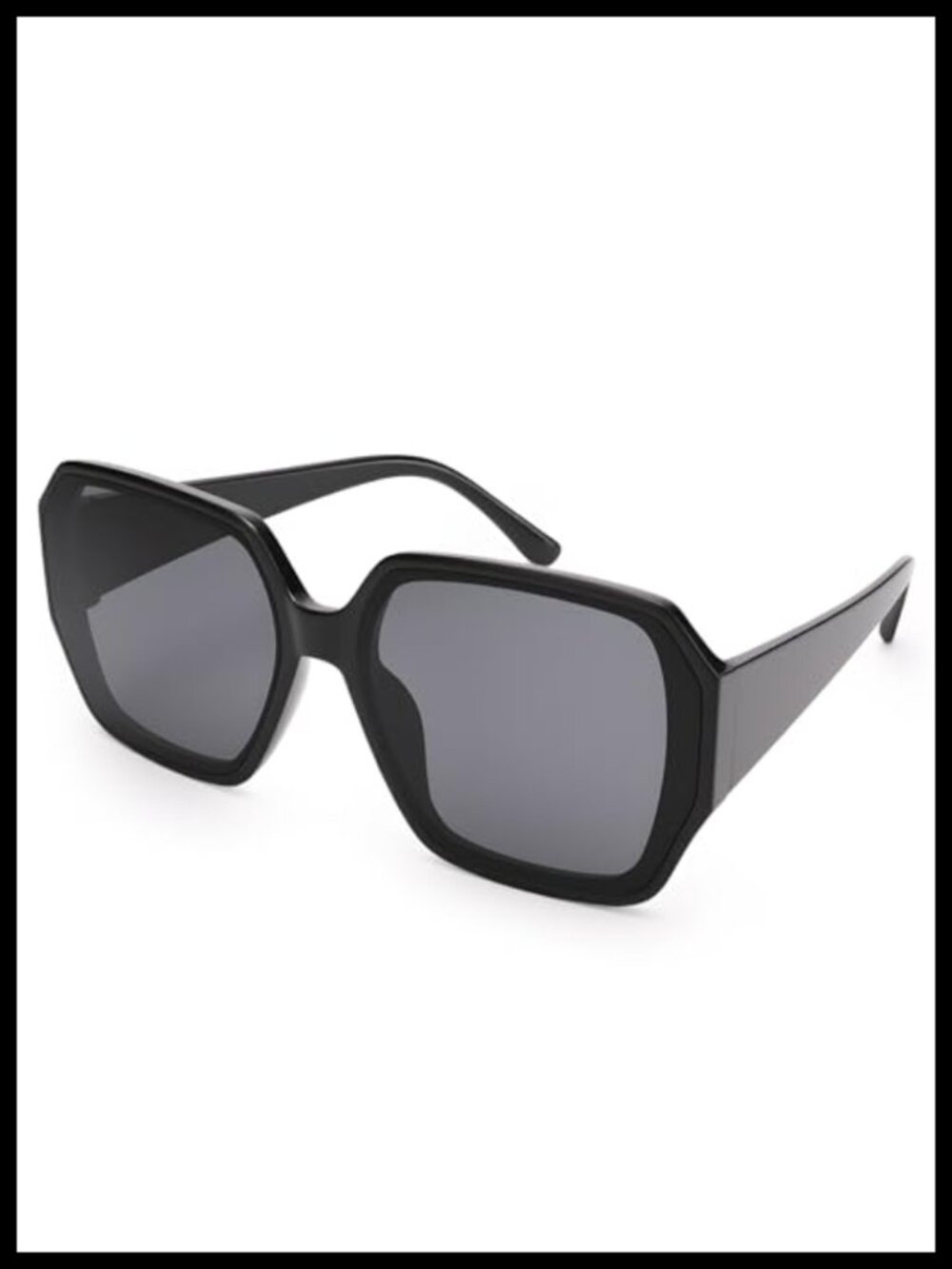 Oversized Square Sunglasses UV400 Protection for Women Men